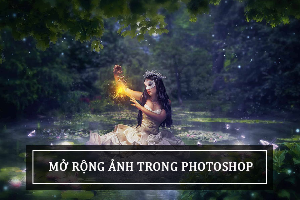 mở rộng ảnh trong photoshop