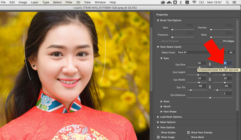 chọn Eye Tilt