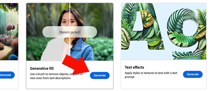 nhấn vào Generate