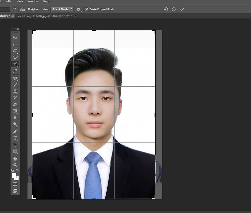 chọn Layer sau đó nhấn Flatten Image để gộp 2 layer lại với nhau