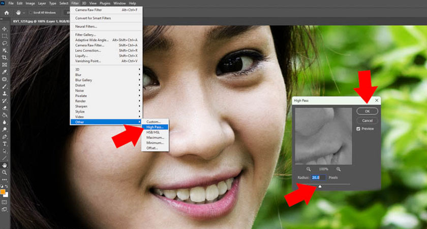 chọn sang Overlay