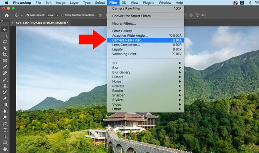 chọn Select Sky photoshop