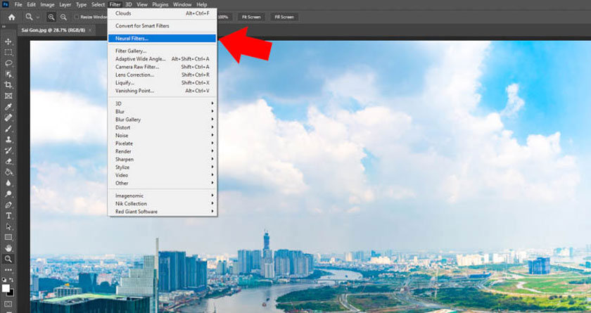 chọn Neural Filters