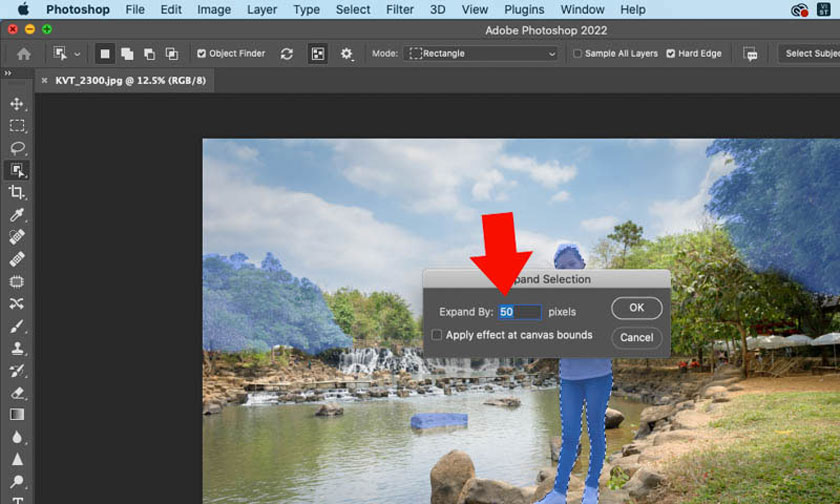 nhập thông số pixel phù hợp với ảnh