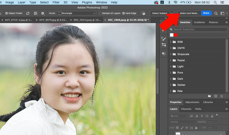 chọn Select Subject