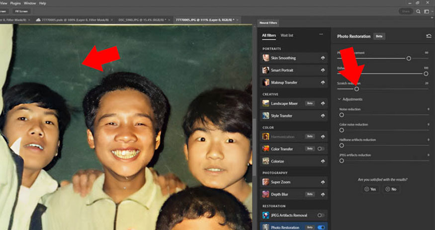 phục hồi ảnh cũ bằng Photo Restoration vô cùng hiệu quả