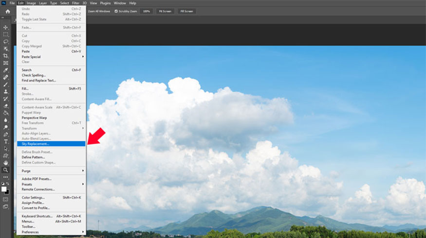 đưa ảnh vào Photoshop
