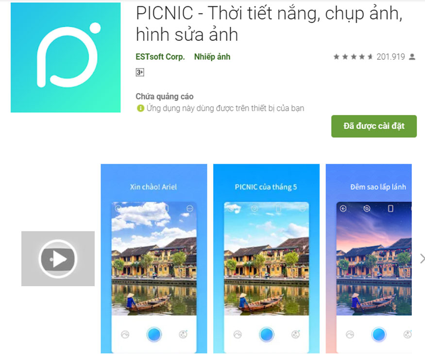 App này có giao diện đơn giản