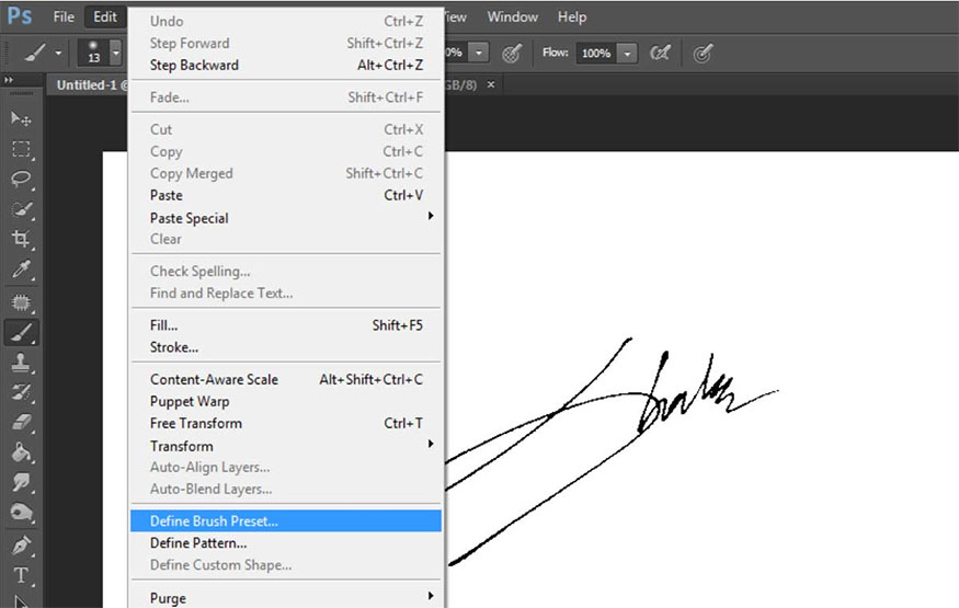 Define Brush Preset 