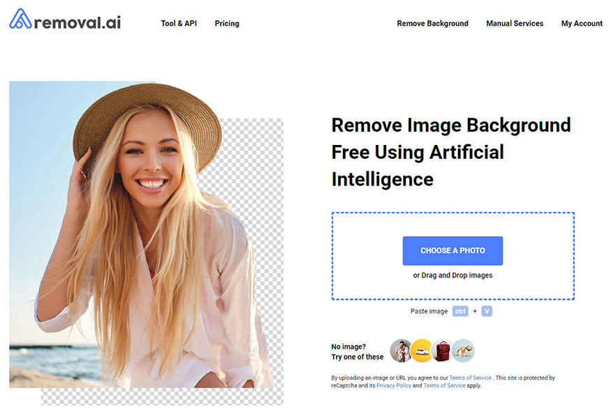 Xóa phông nền ảnh online Removal.ai