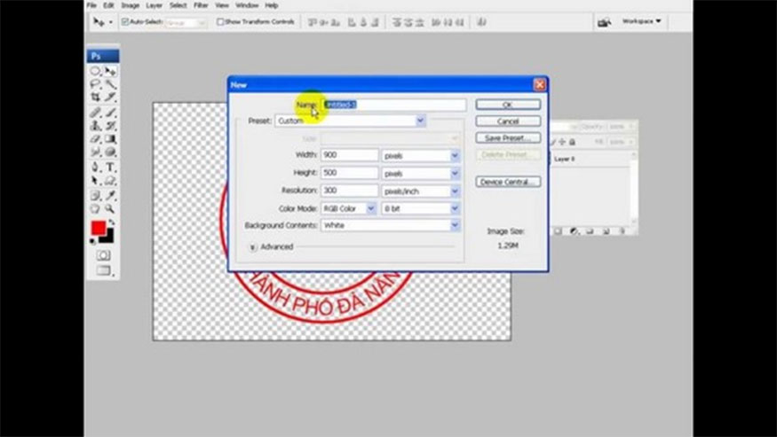 dùng công cụ Eraser, công cụ Clone Stamp hoặc công cụ Content-Aware Fill