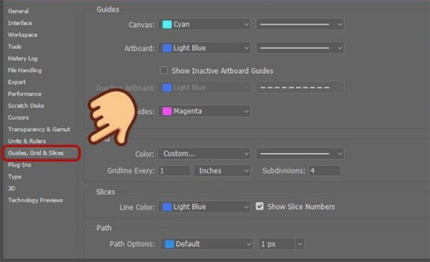 Guides, Grid & Slices