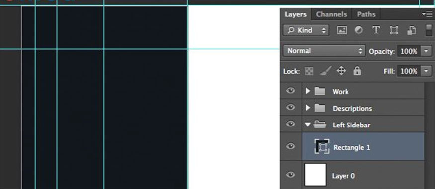 Đổi màu đường Guides ở trong Photoshop