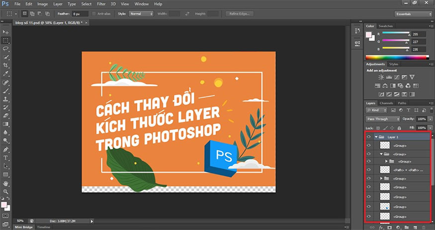 click chọn Flat Image hoặc Write Layer