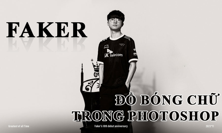 bóng chữ trong Photoshop