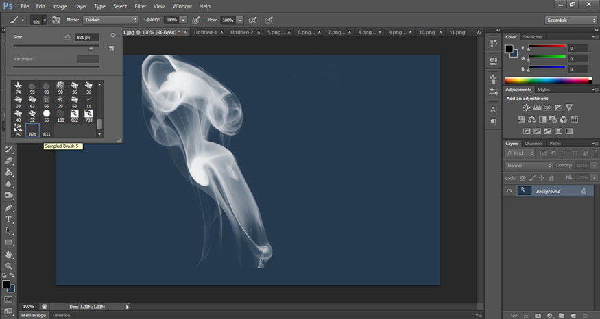 Chọn Brush Tool