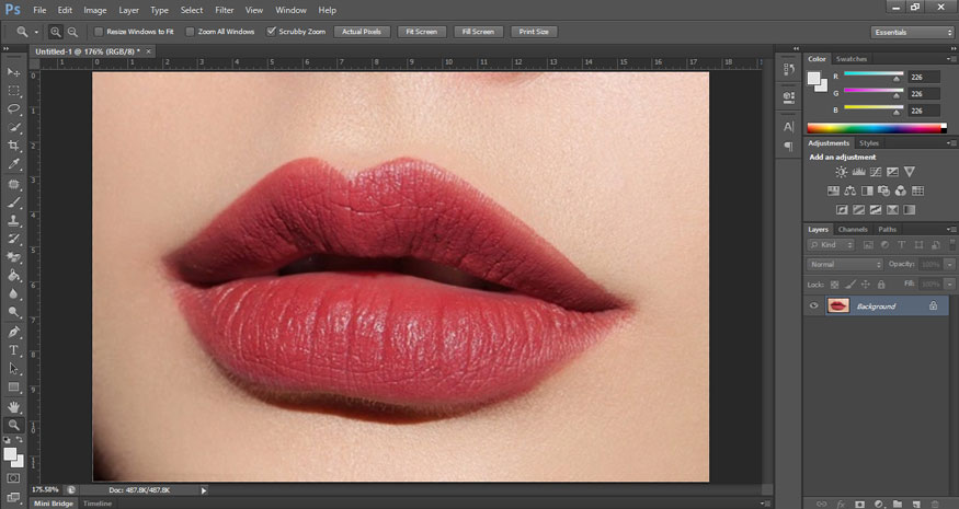 mở Photoshop