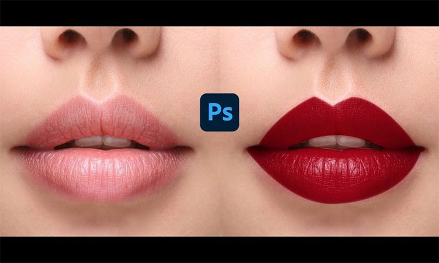 thay đổi màu môi trong photoshop