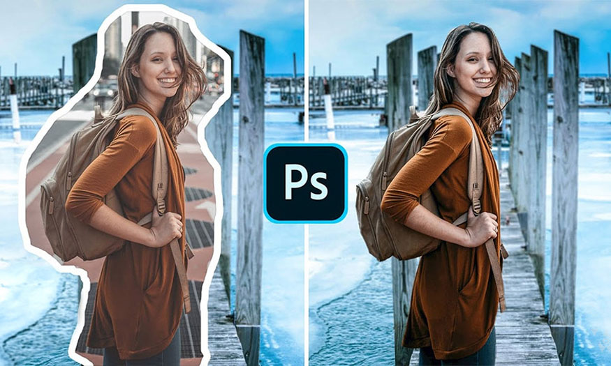 ghép 2 ảnh trong photoshop