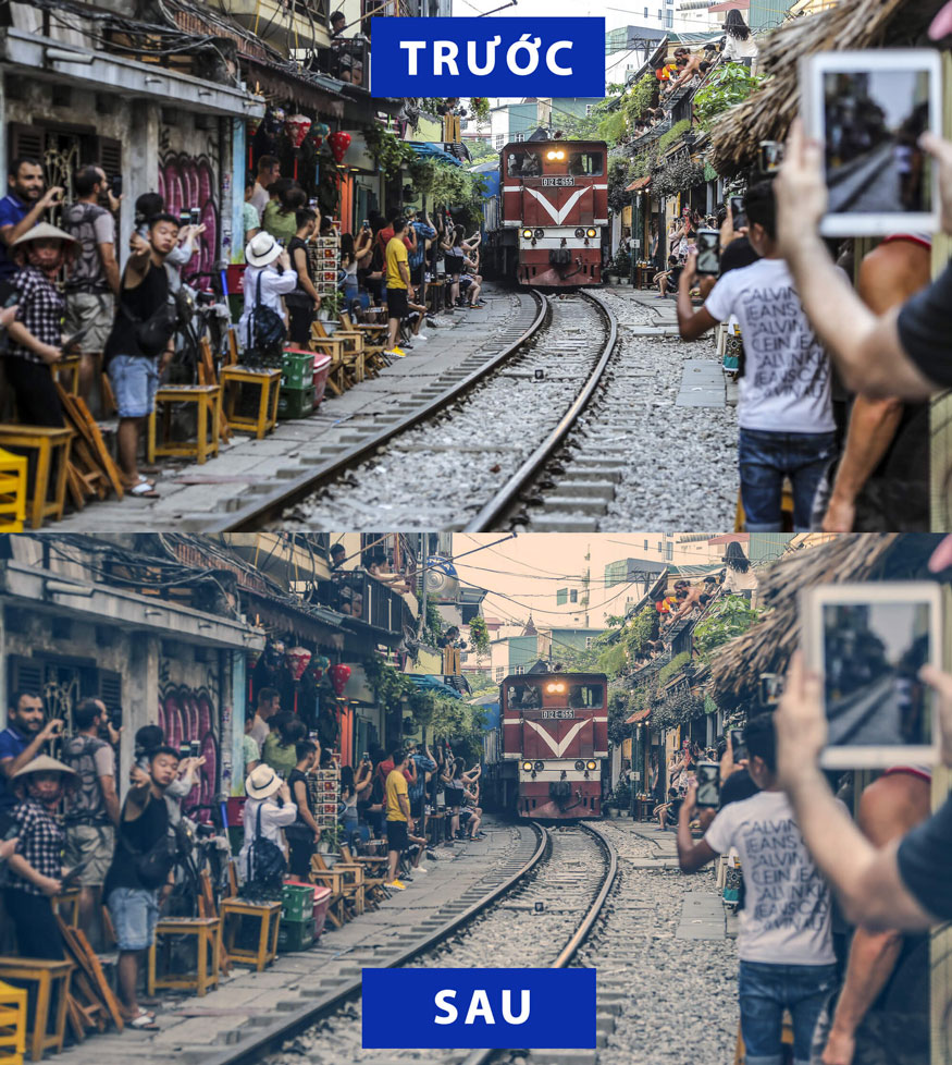 kết quả blend theo màu cam