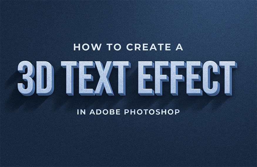 tạo chữ 3d trong photoshop không hề khó