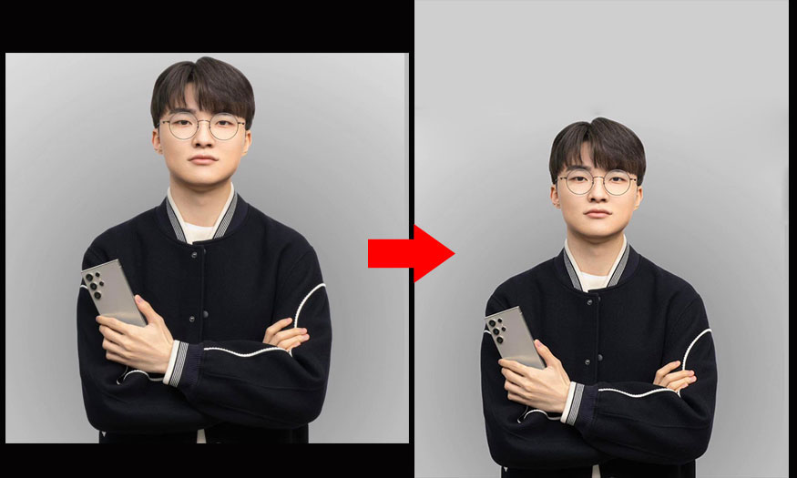 mở rộng nền trong photoshop