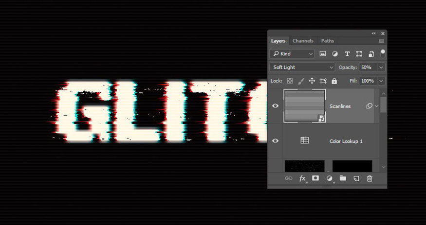 đặt Blend Mode là Soft Light và Opacity là 50%.