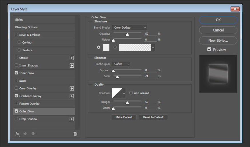 hoàn thiện hiệu ứng chrome cho Photoshop.