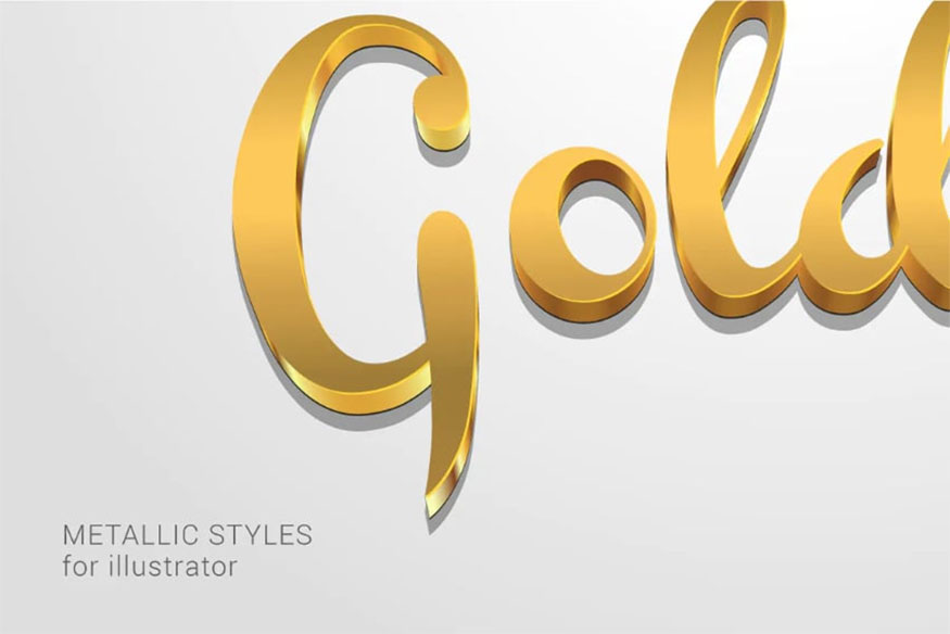 Metallic Styles for Illustrator 