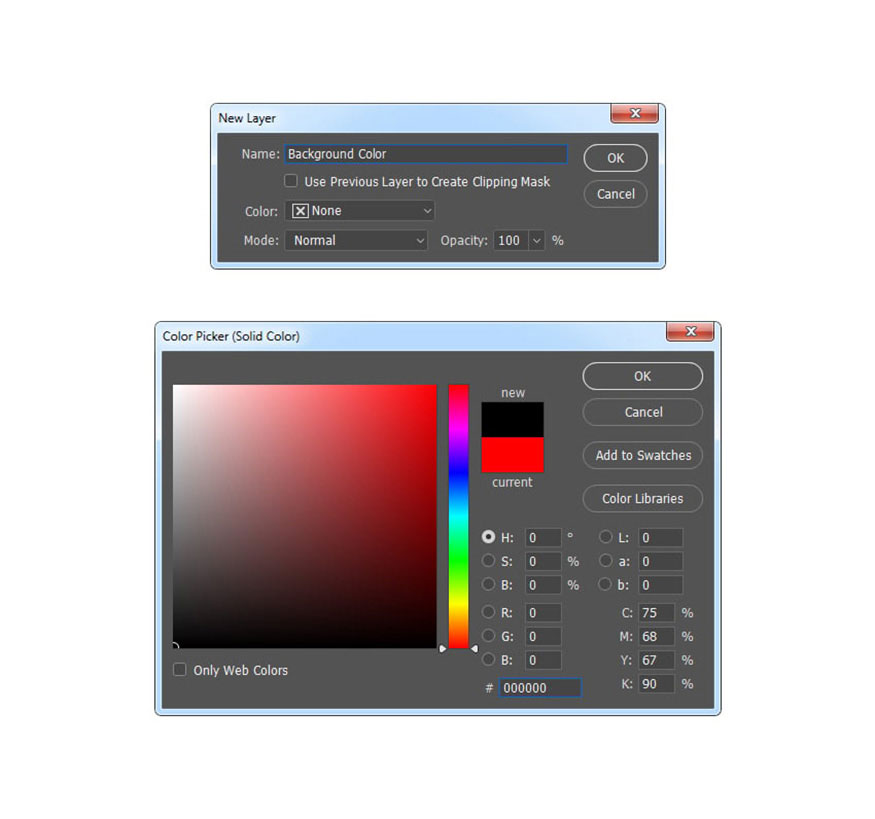 Solid Color để tạo màu đồng nhất cho layer