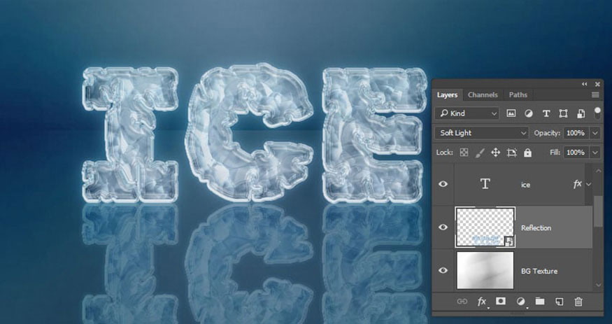 Nhấp chuột phải vào layer Reflection, chọn Convert to Smart Object