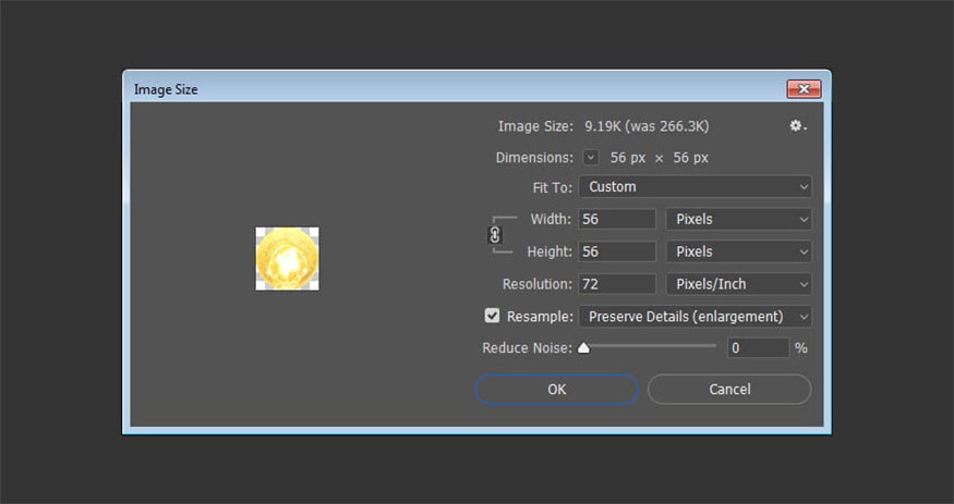 Nhấn đúp vào hình thu nhỏ của Smart Object nhằm mở tệp bóng đèn marquee