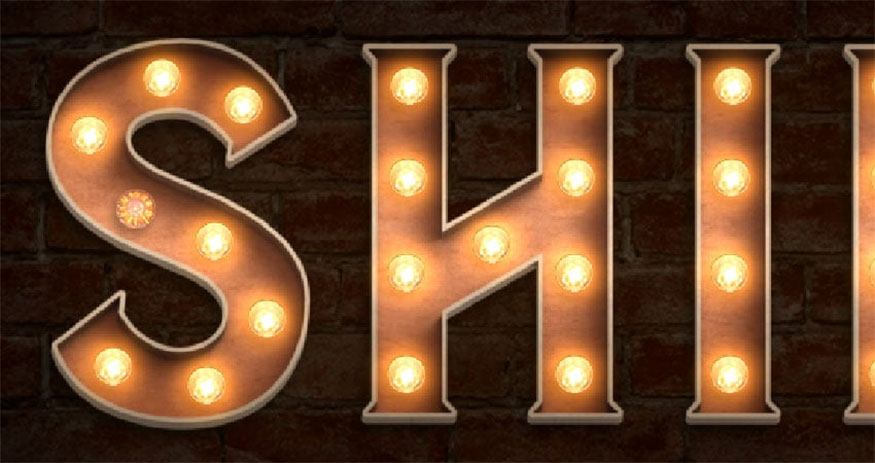 Kết thúc với các chữ cái ký hiệu marquee sau đây: