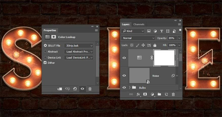  Thêm lớp điều chỉnh Color Lookup