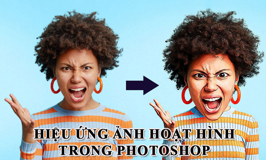hiệu ứng ảnh hoạt hình trong Photoshop