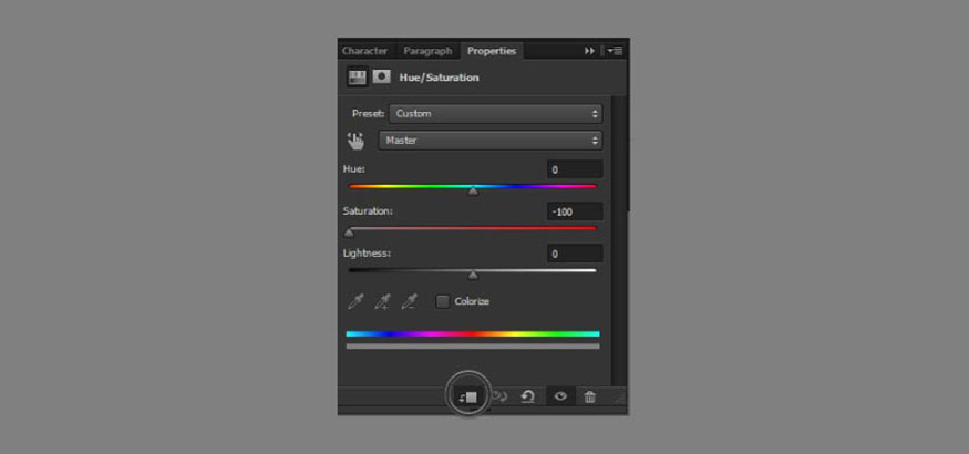 Thêm điều chỉnh Hue/Saturation