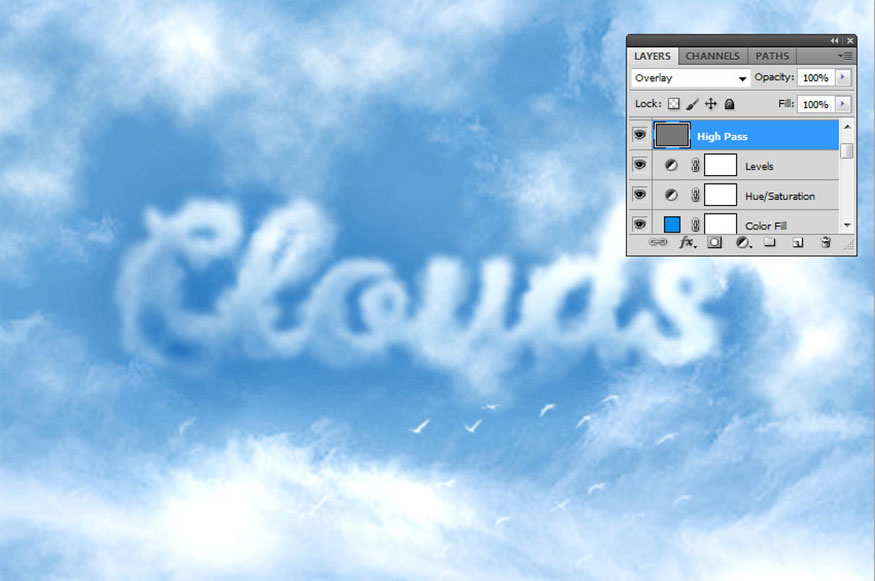 Đặt blend mode của layer mới này thành Overlay