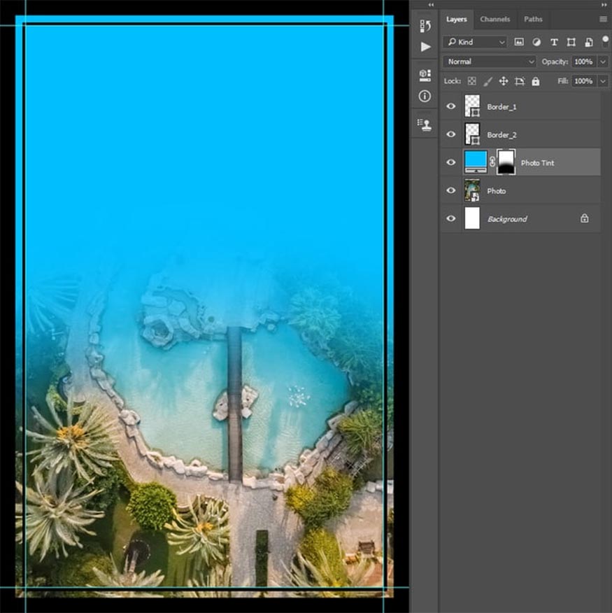 chọn layer mask cho Photo Tint