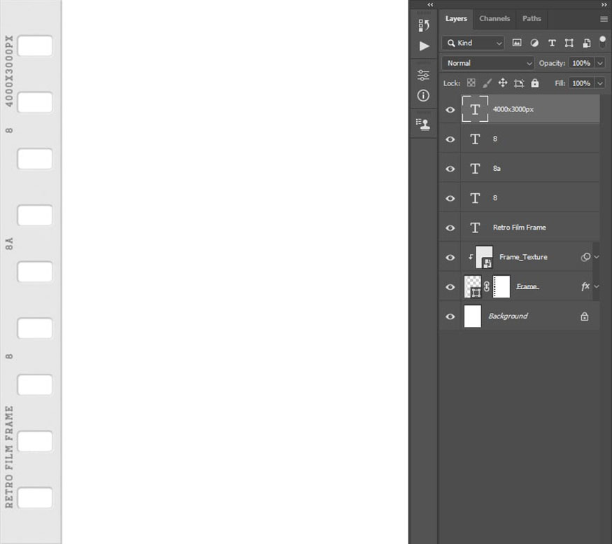 Use the same method to create additional text layers.