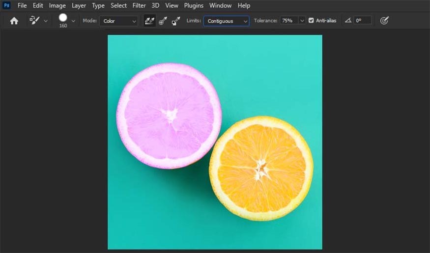 thay thế một màu này bằng một màu khác trong Photoshop