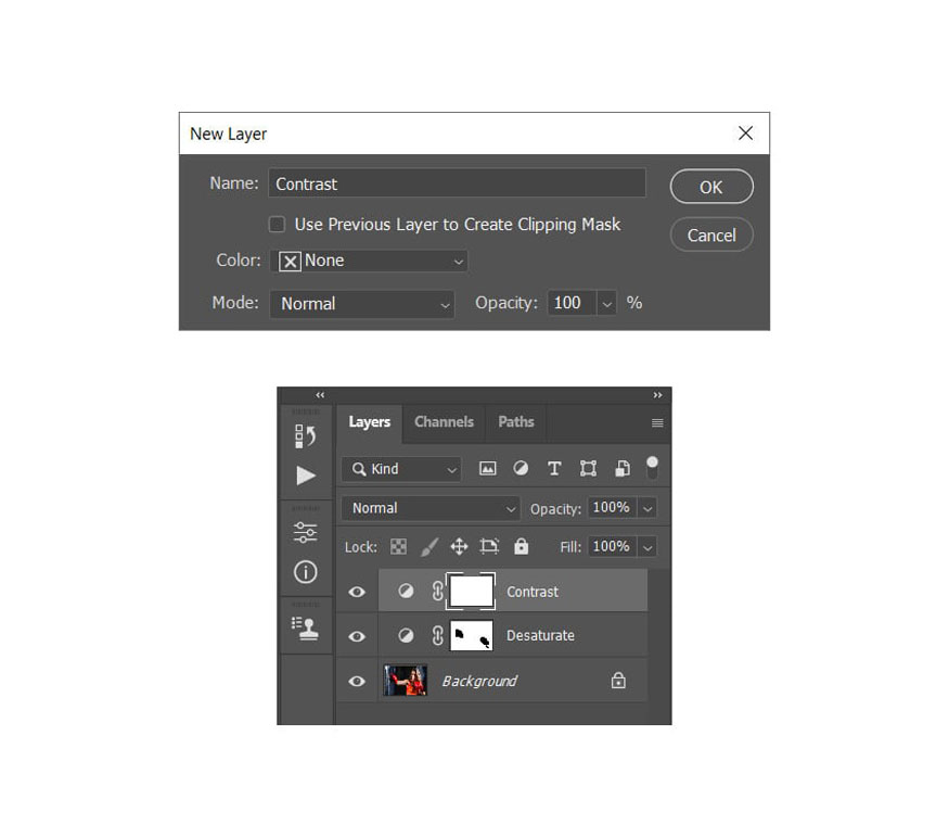 Layer => New Adjustment Layer => Gradient Map