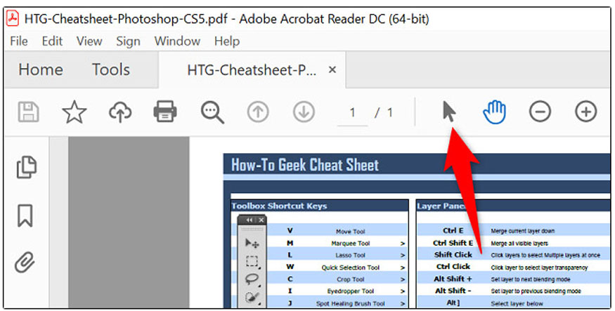 đảm bảo file PDF của bạn được mở trong phần mềm Acrobat Reader