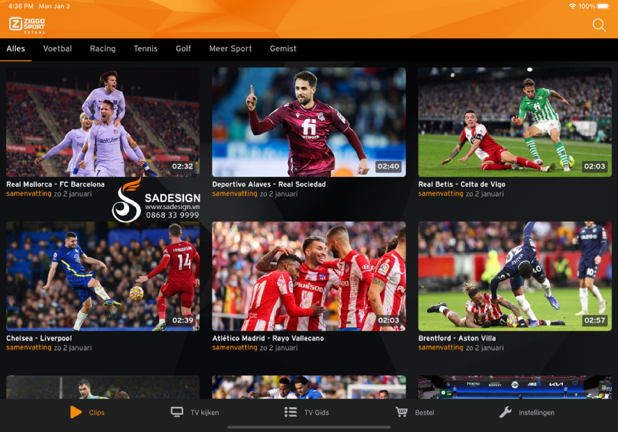 Ai nên dùng Ziggo Sport Totaal