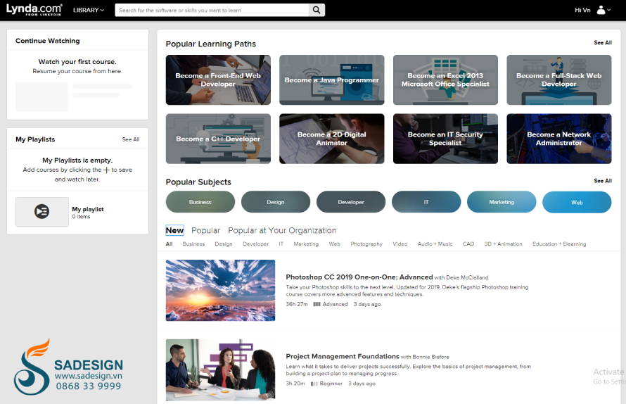 Lynda Premium là tài khoản như thế nào