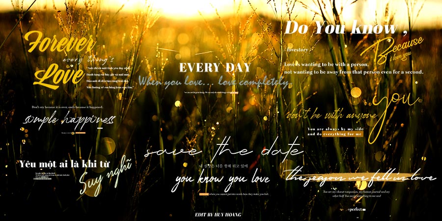 Chia Sẻ Miễn Phí Typography Việt Mới - Đẹp Tổng Hợp Từ Nhiều Nguồn (PSD)