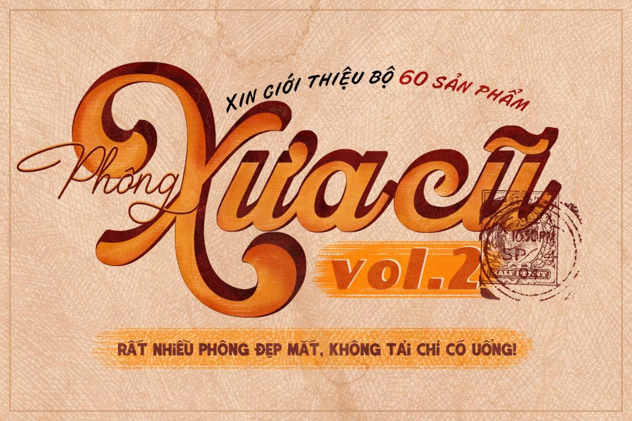 Chia Sẻ Miễn Phí 210 Font Chữ Phong Cách Sài Gòn Xưa Kèm PSD