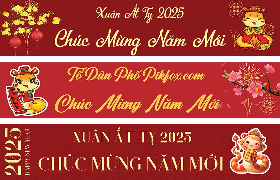 Chia Sẻ Miễn Phí Mẫu Băng Rôn Tết 2025
