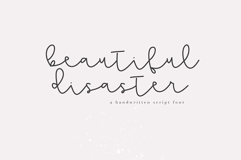 Font Chữ Đẹp 165 - Beautiful Disaster