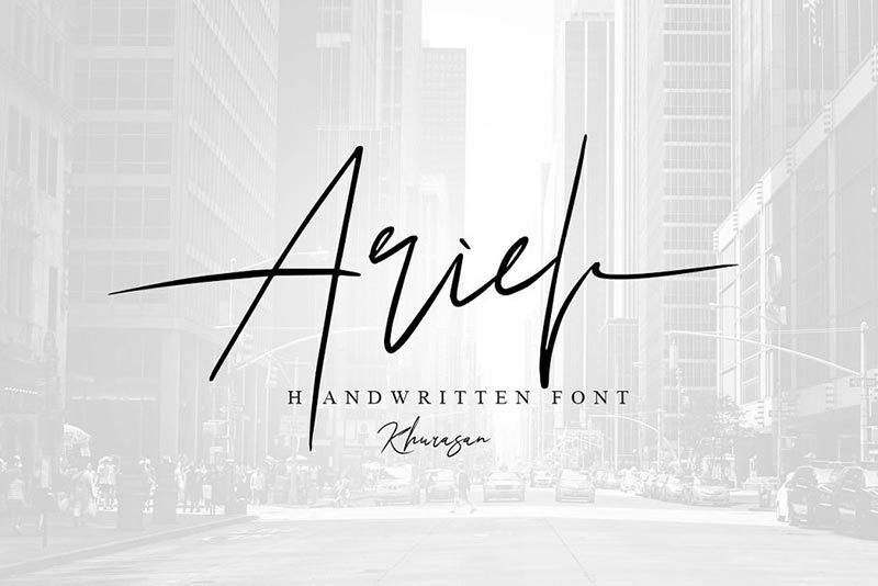 Font Chữ Đẹp 016 - ChuwAriel Signature Font