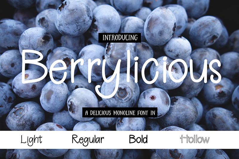Font Chữ Đẹp 167 - Berrylicious